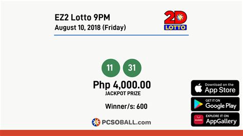 EZ2 Results August 2018 .
